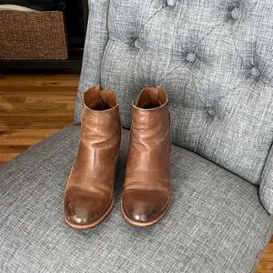 Kork-Ease Tan Leather Booties